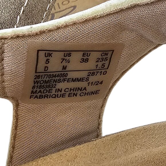 Clarks Collection Calenne Clara Sandals, Comfort, Bronze Metallic, Womens 7.5 - Picture 2 of 8